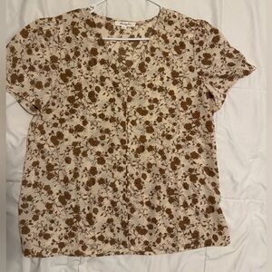 Monday Fun Floral Blouse